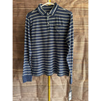 Vineyard Vines Boys' Size XL (18) Striped Surf Long-Sleeve Polo Shirt