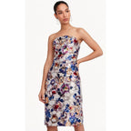 J.Crew Collection Size 12 Floral Jacquard Copenhagen Strapless Cocktail Dress