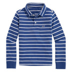 Vineyard Vines Boys' Size XL (18) Striped Surf Long-Sleeve Polo Shirt
