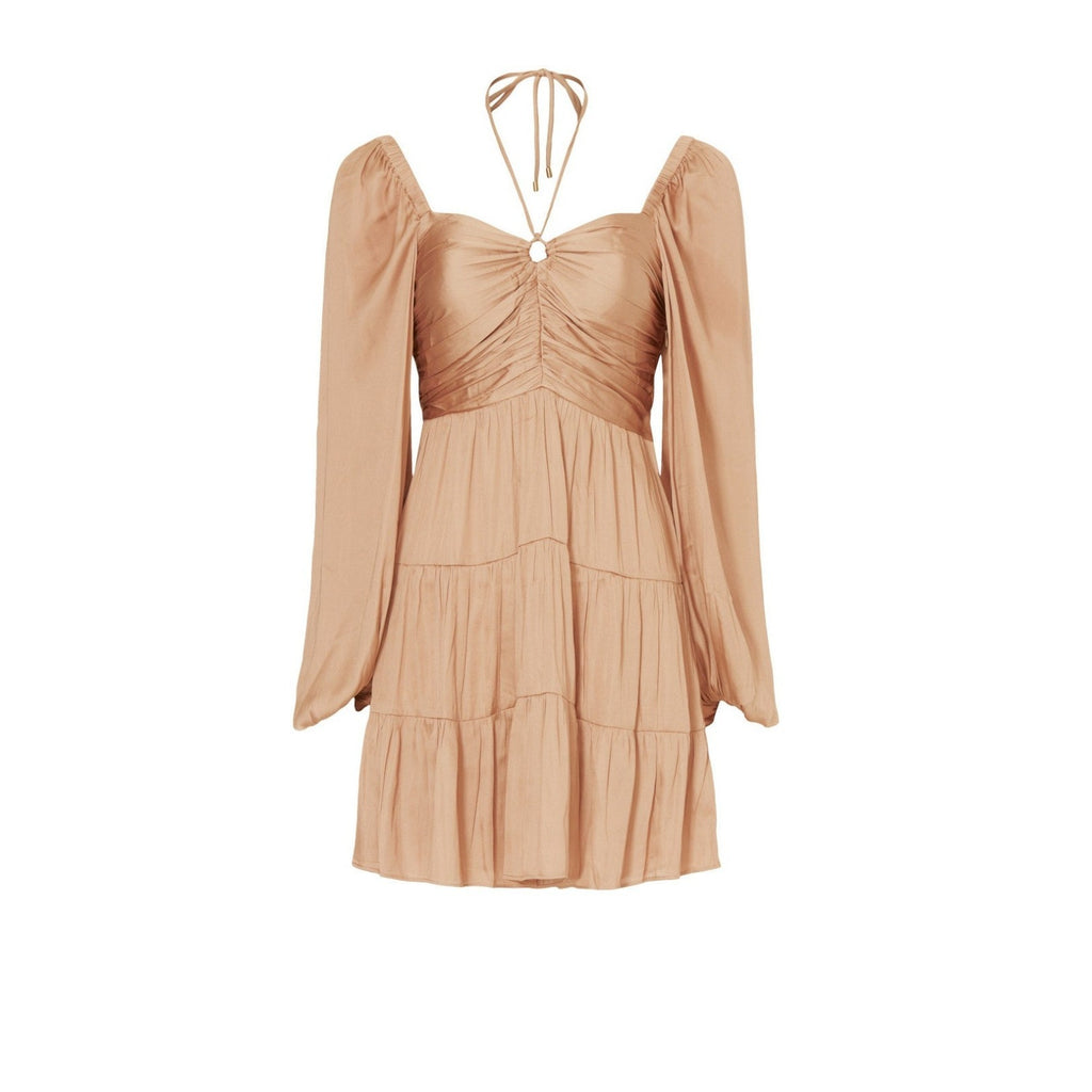 MINKPINK Size M Spencer Rose Color Satin Mini Dress