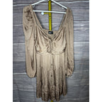 MINKPINK Size M Spencer Rose Color Satin Mini Dress