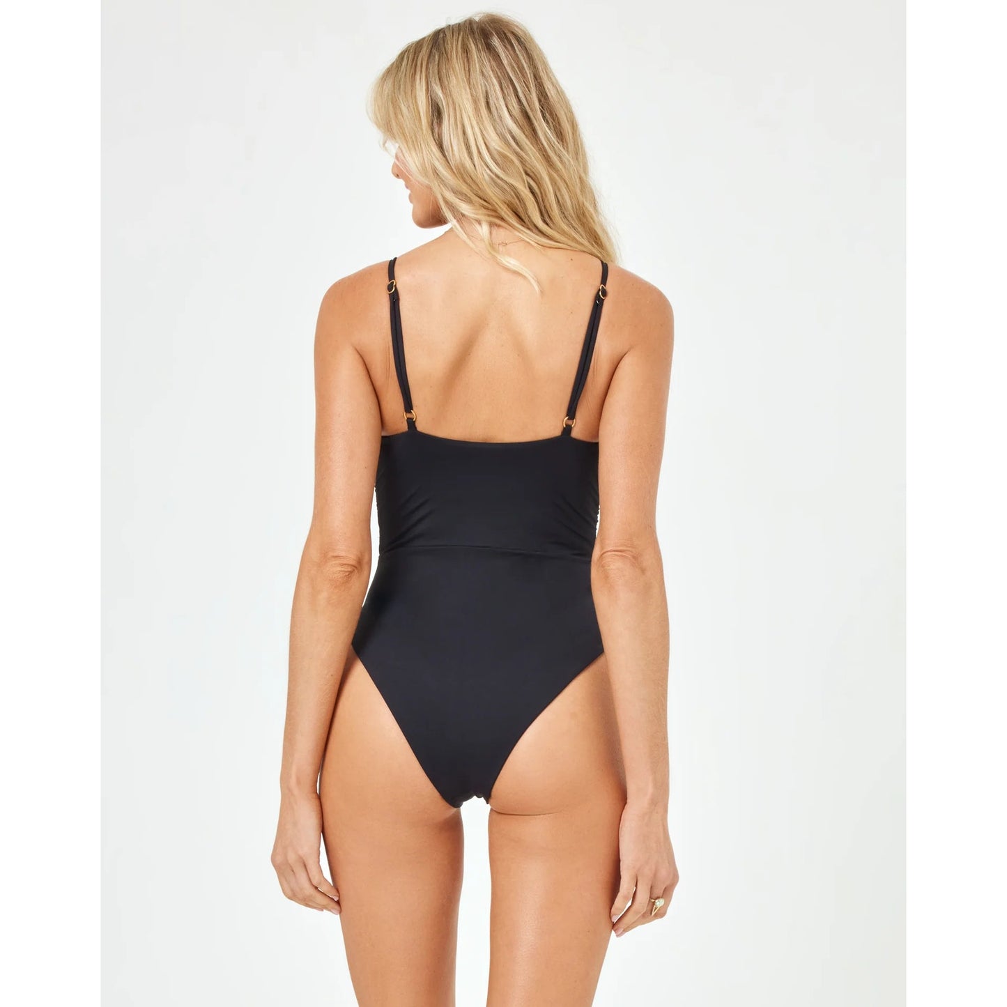 L Space Size XS Piper Black One Piece Swimsuit