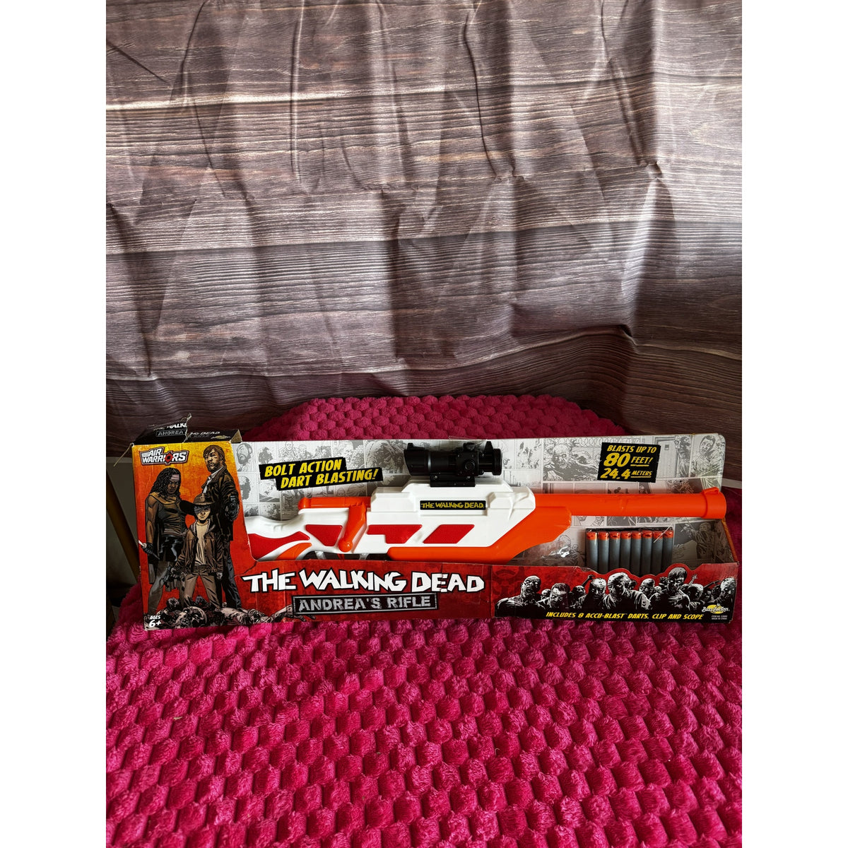 Air Warriors The Walking Dead Andrea's Rifle (1 Rifle, 8 Darts)