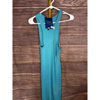 SIMON MILLER Size M Blue Mawga RIB Knit Asymmetrical Tank Dress