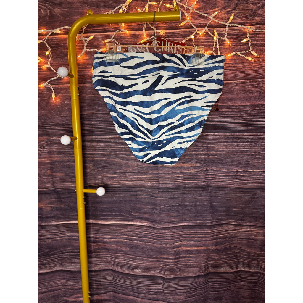 Tommy Bahama Size XL Palm Modern Zanzebra High-Waist Bikini Bottom