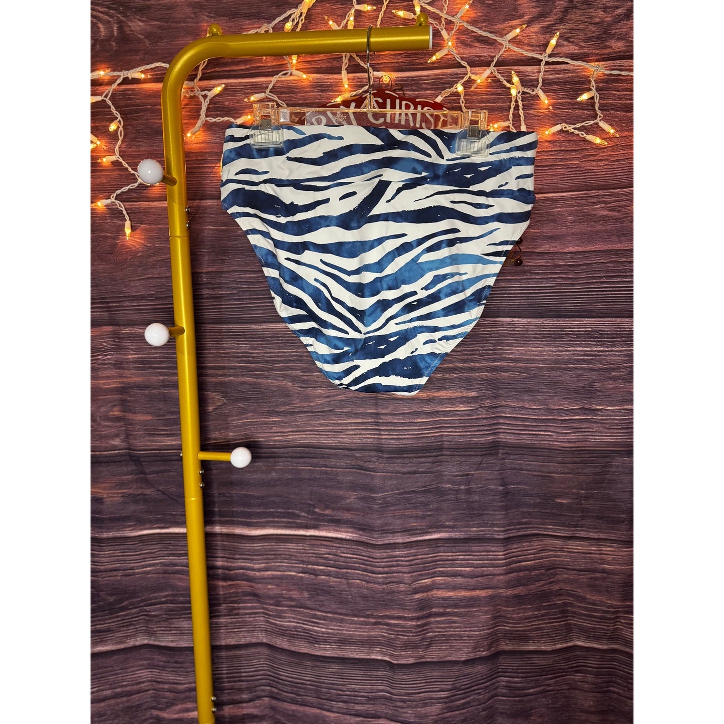 Tommy Bahama Size XL Palm Modern Zanzebra High-Waist Bikini Bottom