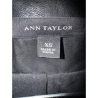 Ann Taylor Size XS Quilted Stitch Leather Jacket