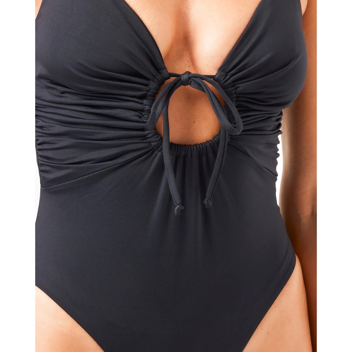 L Space Size XS Piper Black One Piece Swimsuit