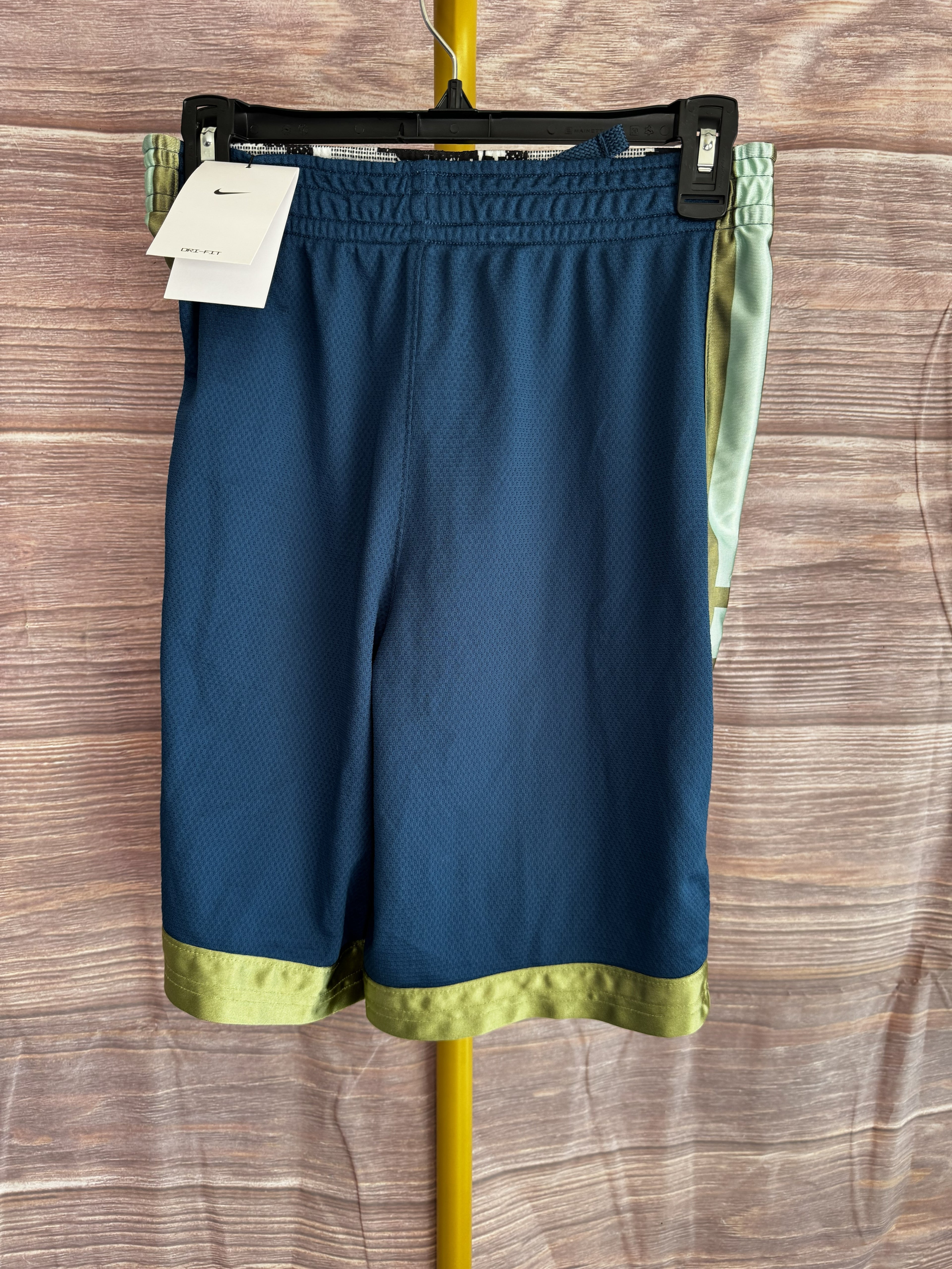Nike Dri-Fit Kids' Size XL Navy Blue and Gold Basketball Shorts