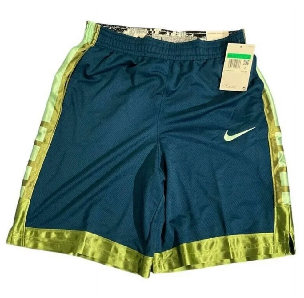 Nike Dri-Fit Kids' Size XL Navy Blue and Gold Basketball Shorts