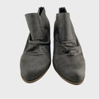 Report Women's Size 7.5W (Wide) Grey Clarice Suede Bootie