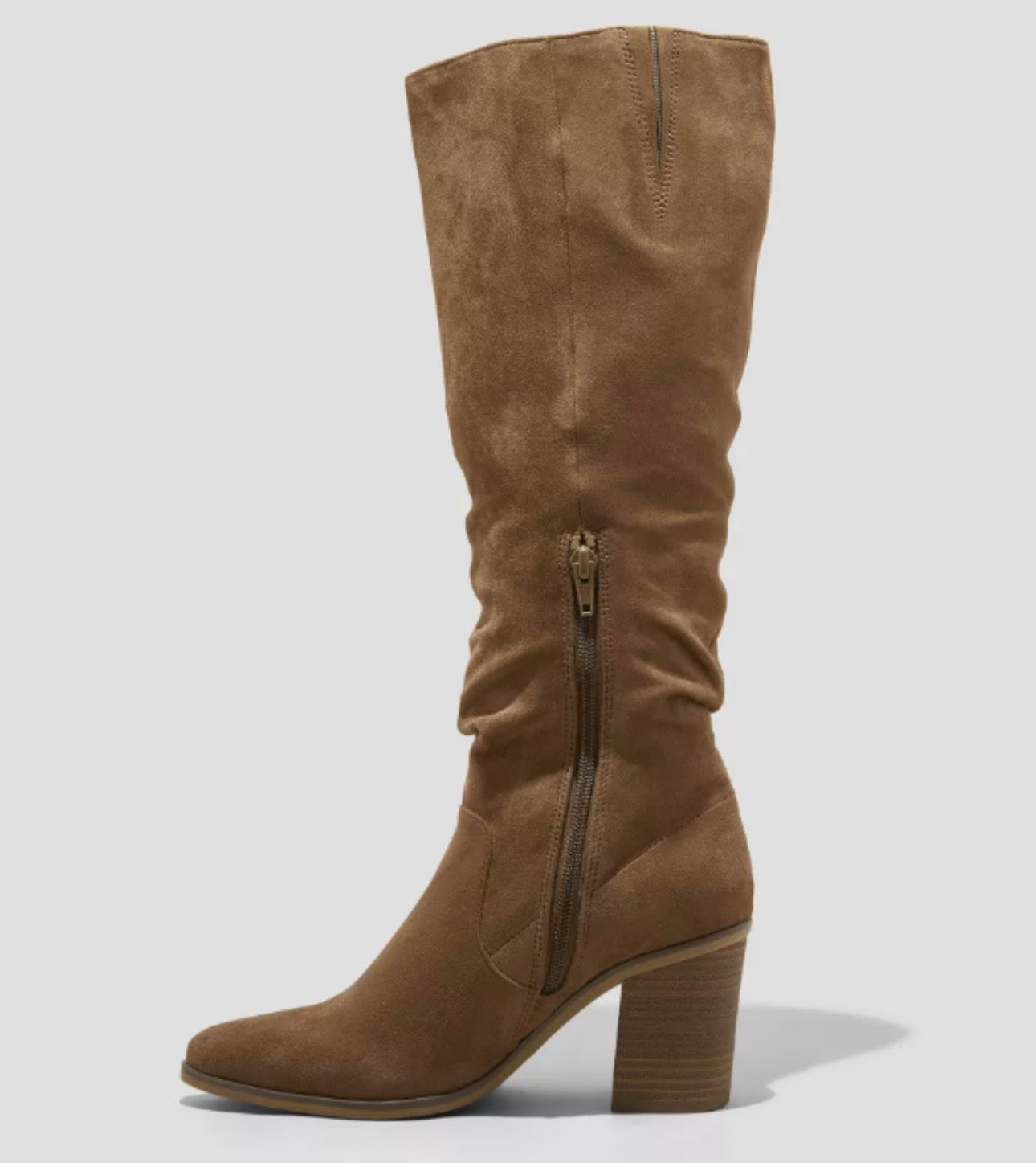 Universal Thread Size 9WC (Wide-Calf) Tan Junie Knee-High Boot w/ Memory Foam