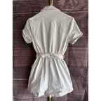Peter Som Size 6 White Wash Denim Romper
