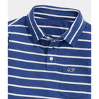 Vineyard Vines Boys' Size XL (18) Striped Surf Long-Sleeve Polo Shirt