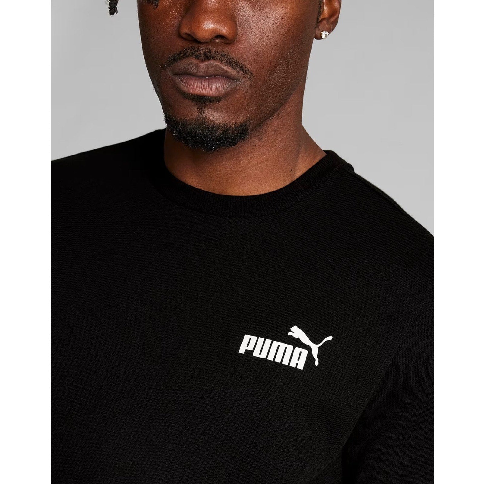 PUMA Essentials Men's Size XS Black Sweatshirt
