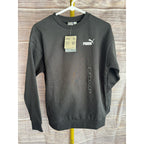 PUMA Essentials Men's Size XS Black Sweatshirt