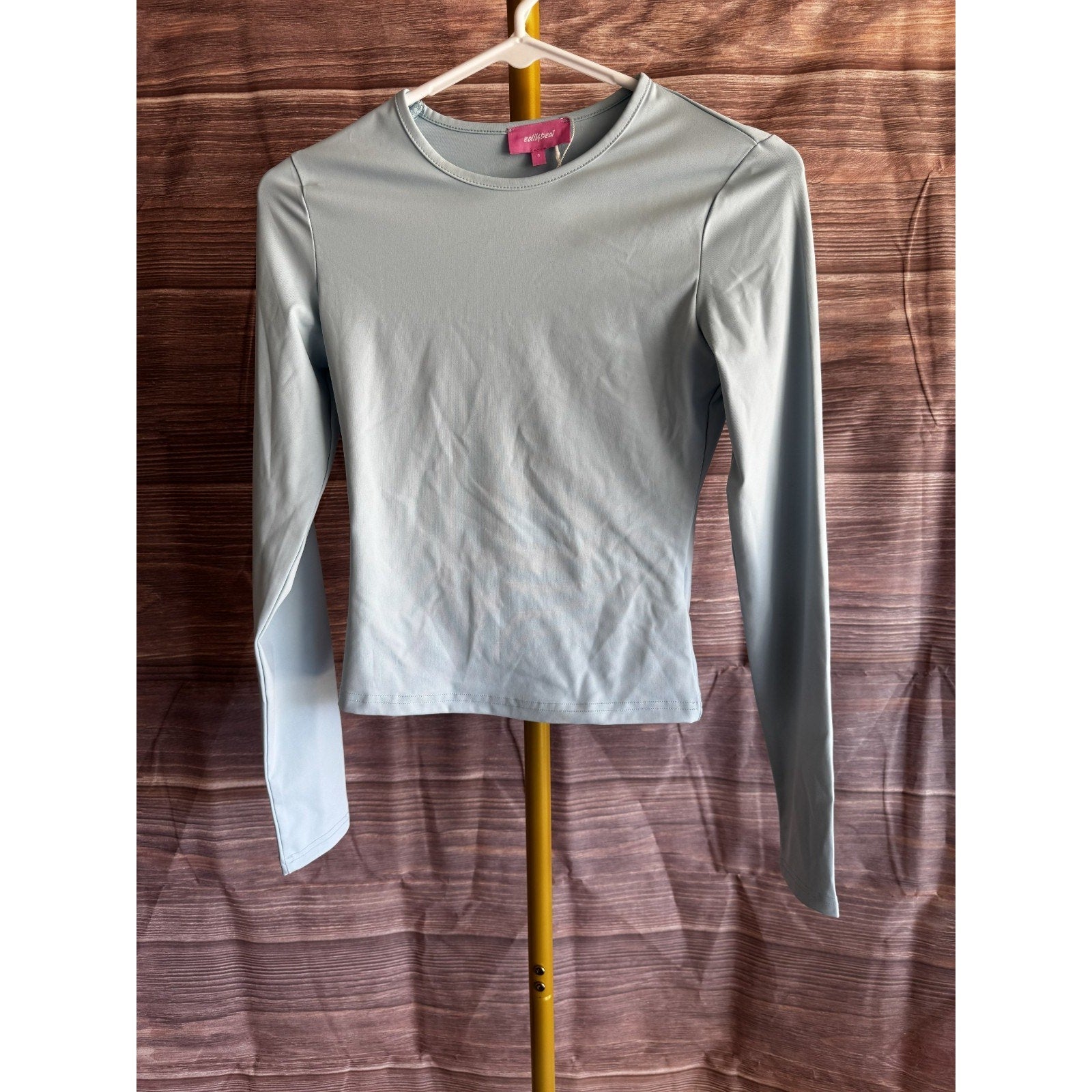 edikted Girl's Size S Blue Tay Long Sleeve Top