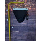 Lauren by Ralph Lauren Size 6 Black Bel Air Banded High-Waisted Swim Bottom
